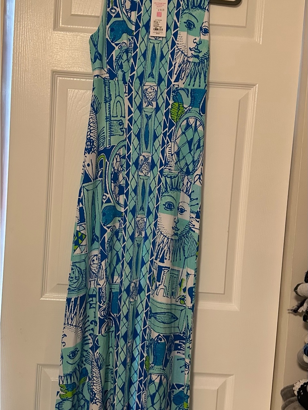 Lilly Pulitzer NWT ELLISON MAXI DRESS HARLILLYQUIN ENGINEERE